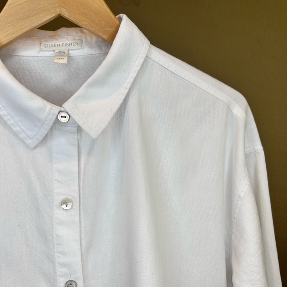 Eileen Fisher Long Sleeve Organic Cotton Button Down - Picture 3 of 7